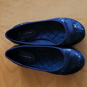 INC Flats Black Sparkle 6.5M